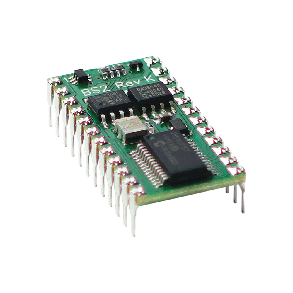 Source: https://www.parallax.com/product/basic-stamp-2-microcontroller-module/