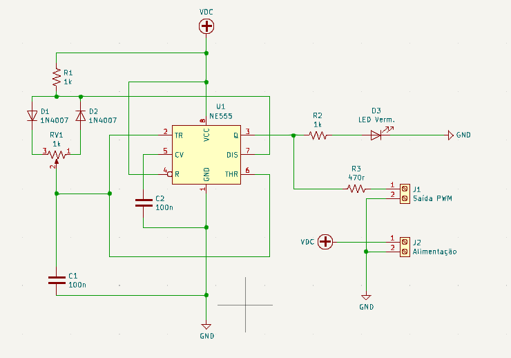 PWM generator with 555 schematics