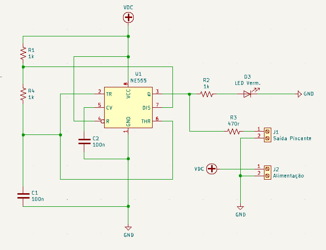 555 oscillator schematic diagram
