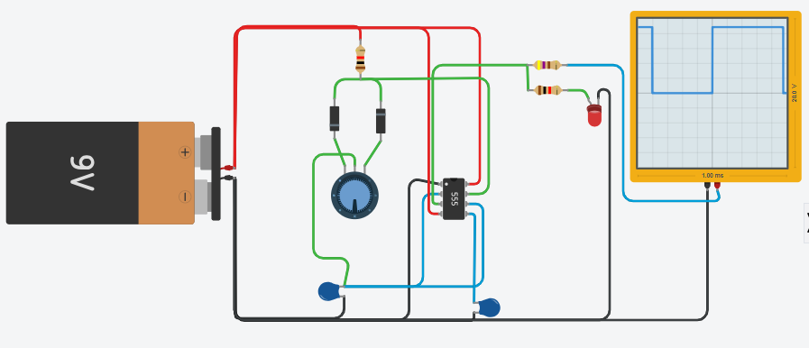 How to simulate a circuit in Tinkercad?