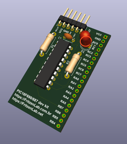 PIC16F690 development kit