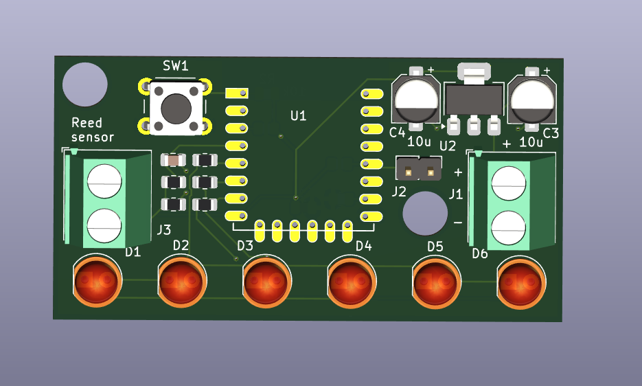 bicycle odometer pcb