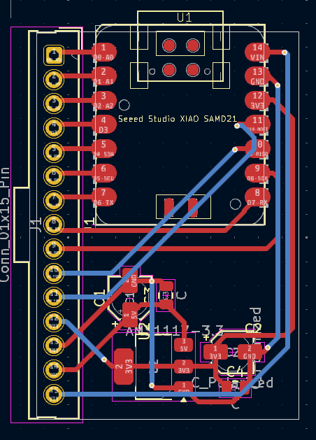 ESP32-C6 board layout