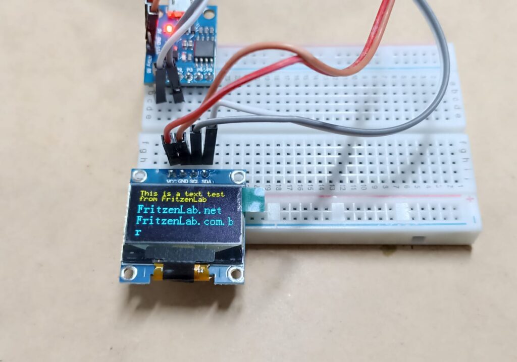 showing text on 0.96" OLED display