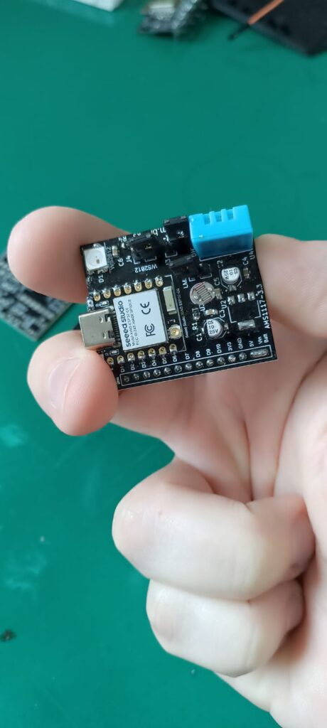 esp32-c6 dev board in my hands