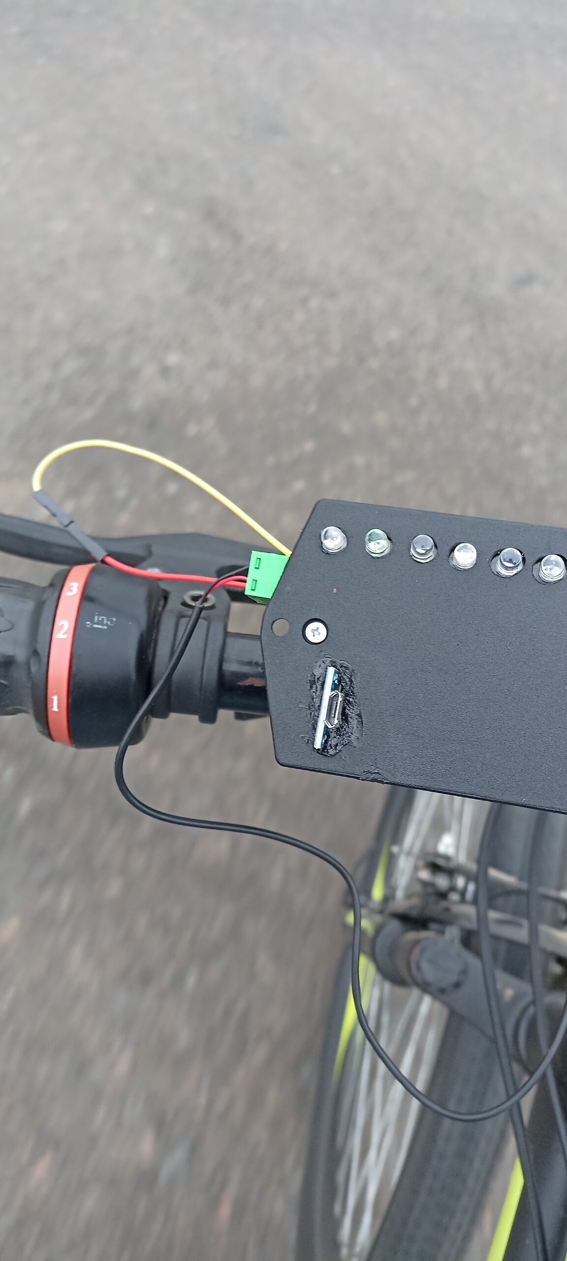 bicycle odometer mounter at the bicycle