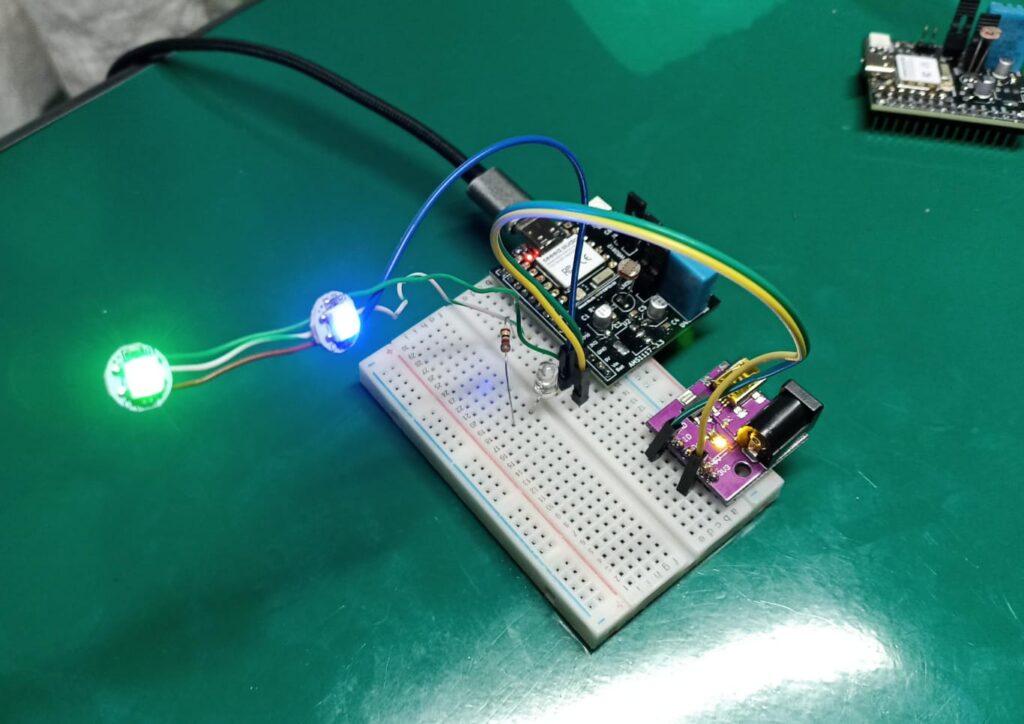 two ws2812b with a ESP32-C6