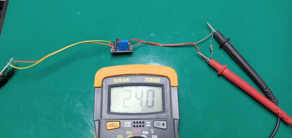 Boost/step-up module with 24V output, 1k Ohm load