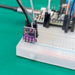 VL53L0x laser distance sensor on a breadboard