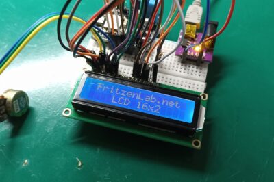 16×2 LCD display with ESP32