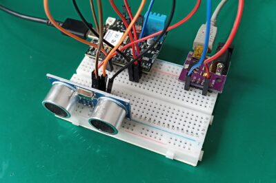 Ultrasonic distance sensor HC-SR04 with ESP32