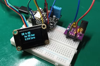 Currency converter display with ESP32