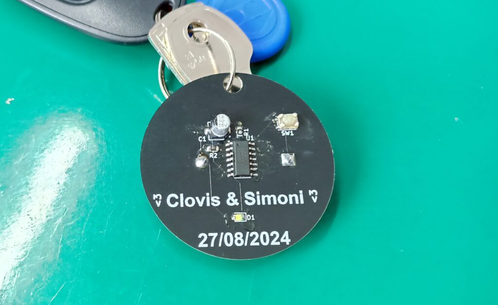 Frontside of the keychain