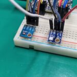 SGP40 and SHT21 on a breadboard