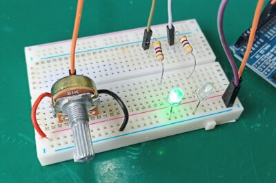 Using two LEDs as Human-machine interface