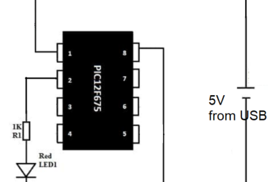 Blinking an LED with PIC12F675 and MPLAB X