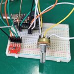 MCP4725 on a breadboard with ESP32-C3