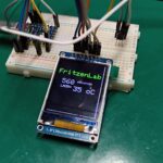 ST7735 TFT display on a breadboard