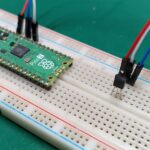 LM35 on a breadboard with Raspberry Pi Pico 2