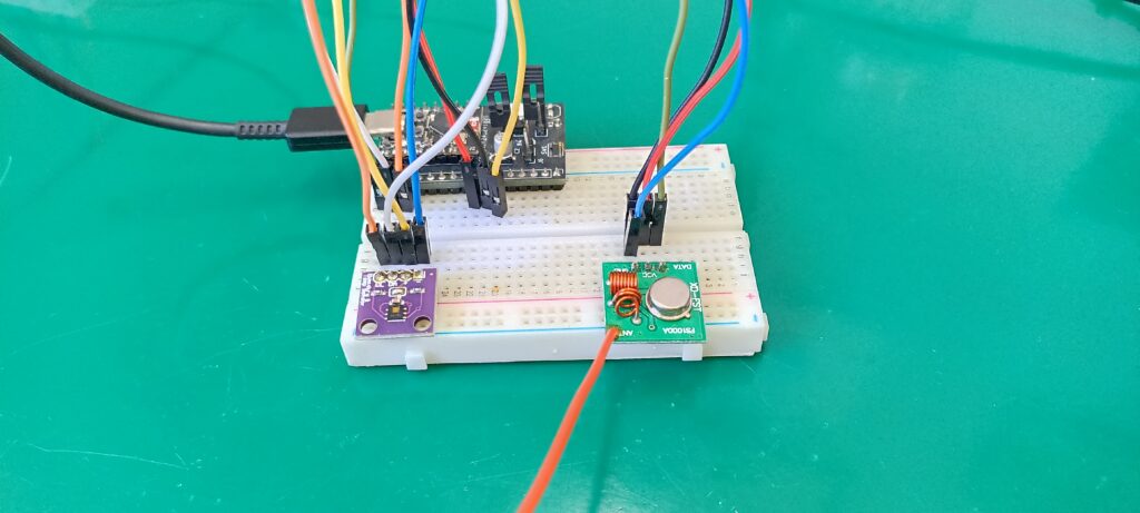 transmitter circuit for 433Mhz with ESP32