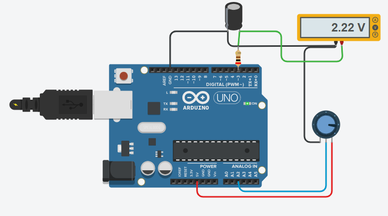 DAC with PWM and low pass filter simulation