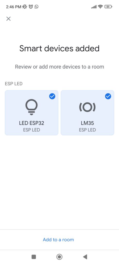 Select both devices to link