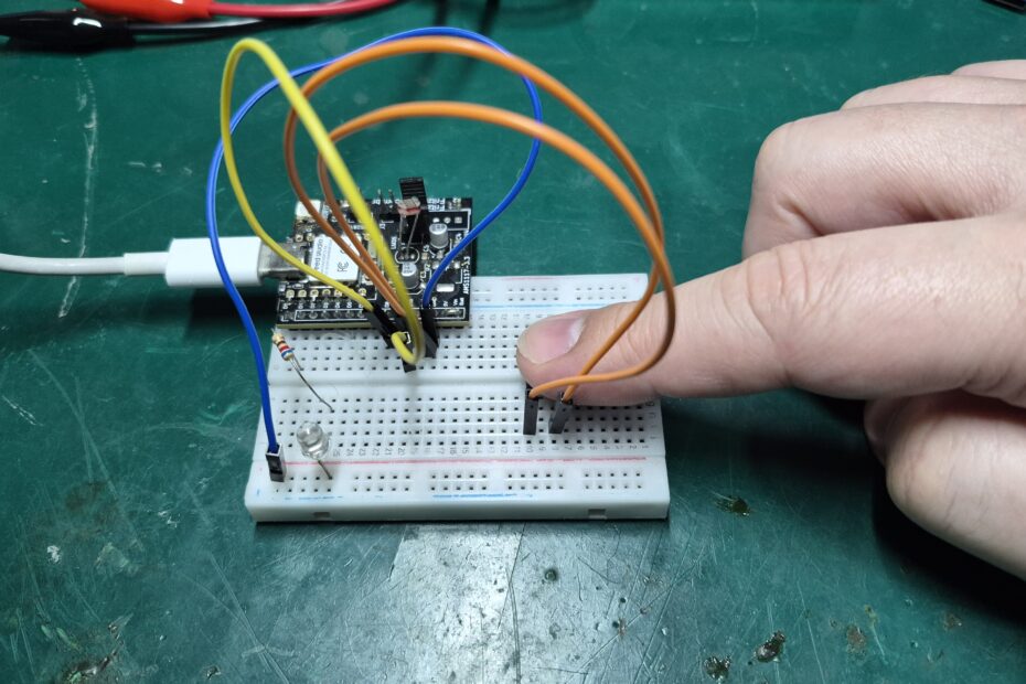 pressing hardware interrupt button