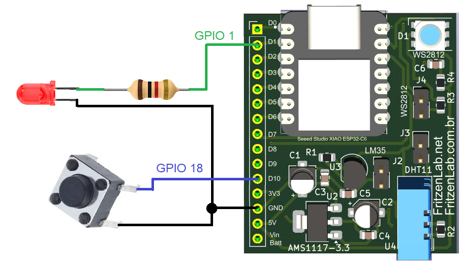 Hardware interrupt schematic diagram