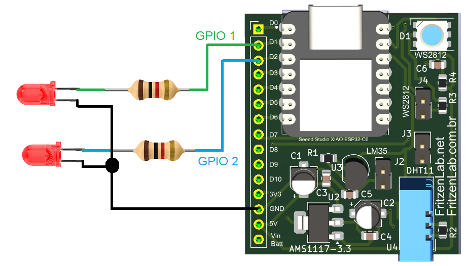 ESP32 timer interrupt schematic diagram