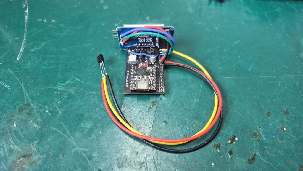 thermometer and clock finished assembly